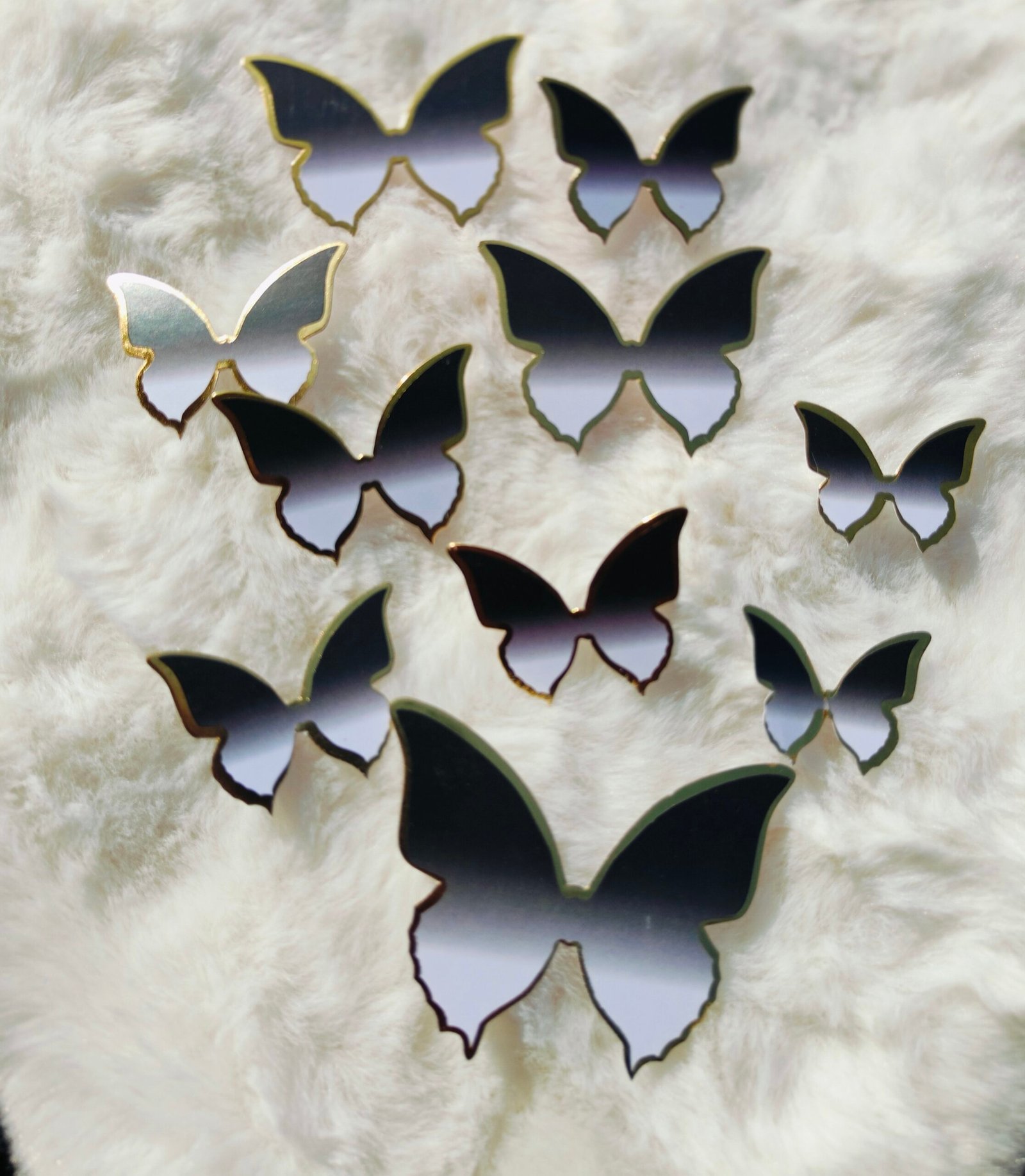 Butterfly Toppers Black with Gray