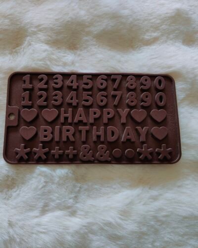 Happy Birthday + Numbers mould