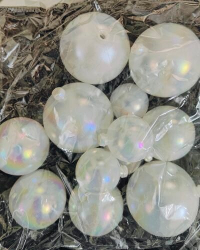 Crystal Faux Balls- - white