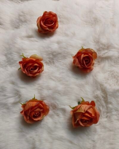 Artificial Flowers orange pack of 5