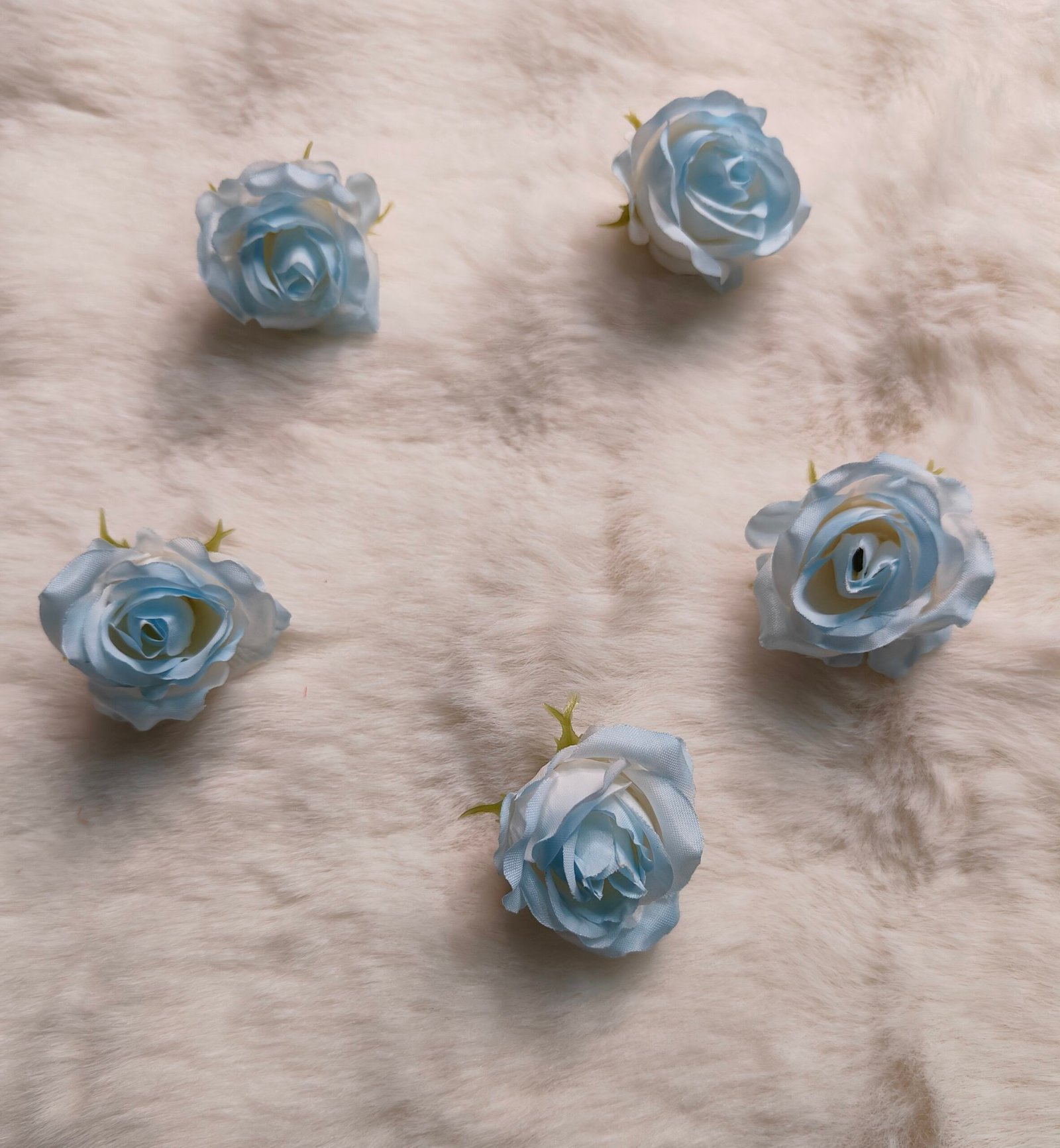 Artificial Flowers Sky Blue pack of 5