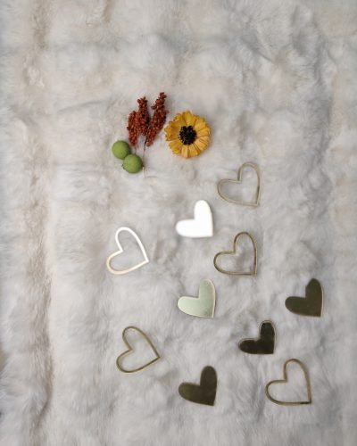 Acrylic Hearts set (10 pieces)