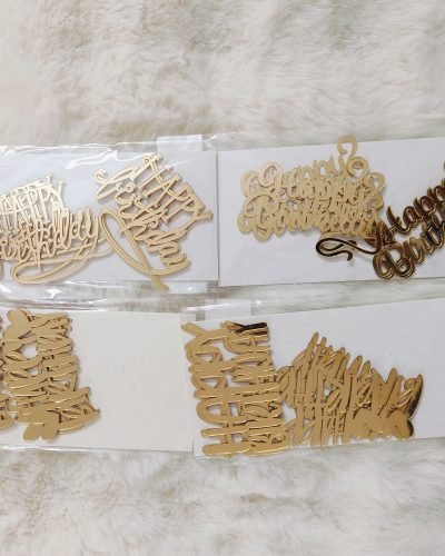 Happy Birthday cutout (pack of 6) (5 inch)
