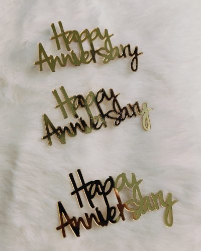 Happy Anniversary Coin Topper (pack of 12)