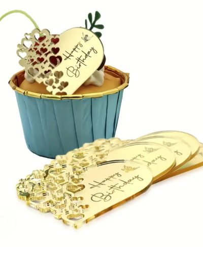 Happy Birthday Heart Shape (pack of 6)