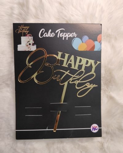 Happy Birthday topper