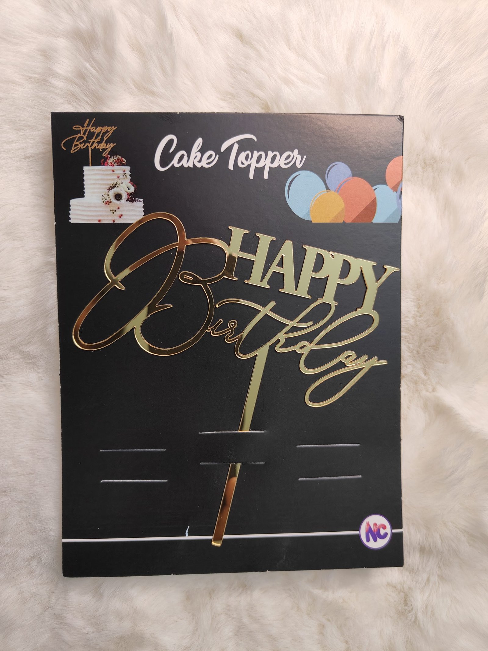 Happy Birthday topper