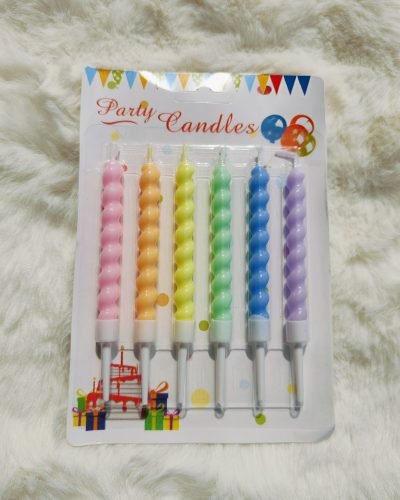 Birthday candles multicolors
