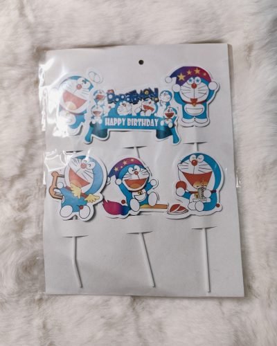 Doraemon cartoon theme toppes
