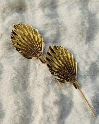 Palm leaves (Golden) (2pieces)