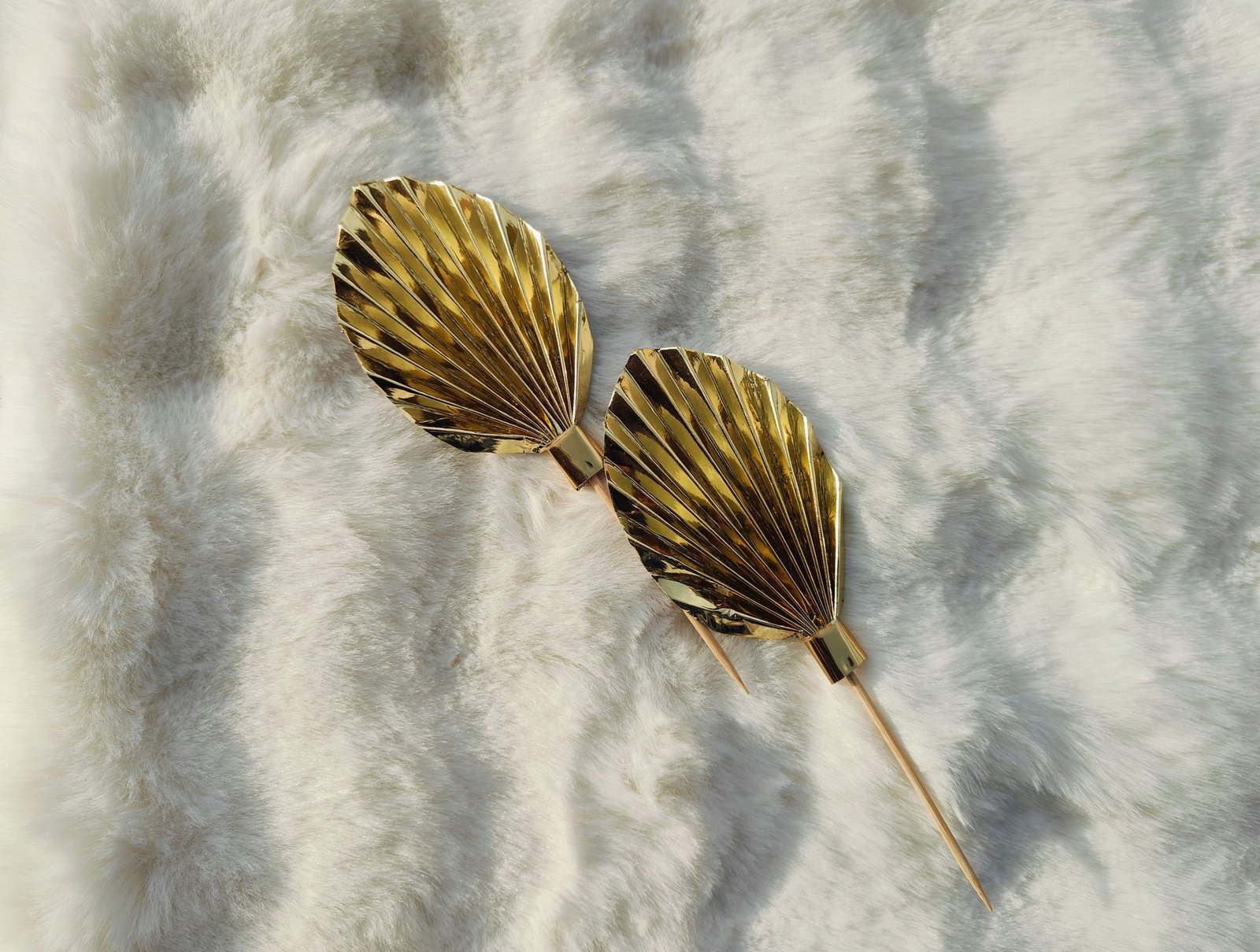 Palm leaves (Golden) (2pieces)