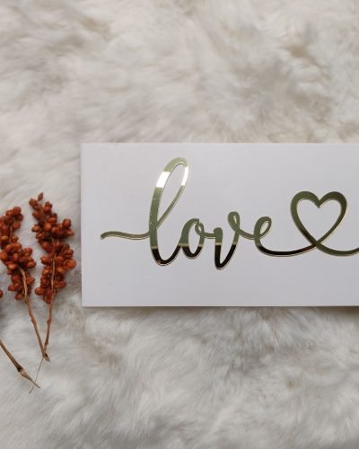 Love cutout 5 inch
