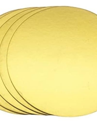 Cake Base Gold Round -8 Inch (1/2 kg)