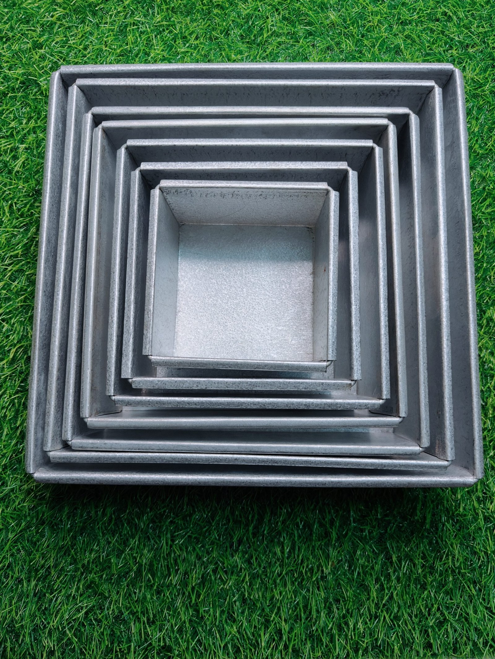 Aluminium Square Tin -2.5 Inch Height