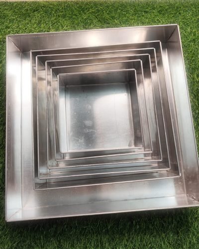 Metal Square Tin-2.5 Inch Height