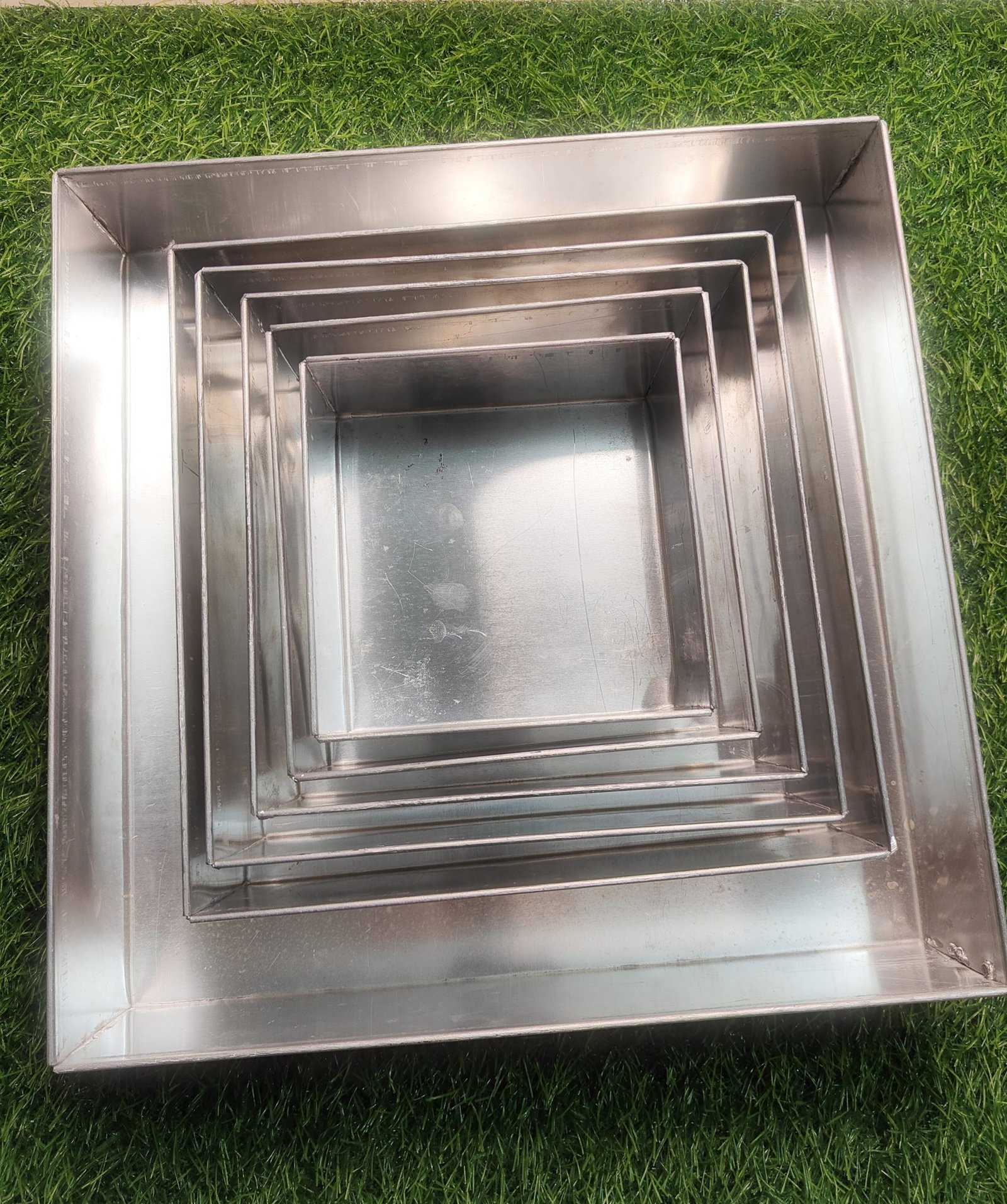 Metal Square Tin-2.5 Inch Height