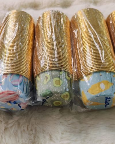 Round Metallic Foil Liners (50 pcs)