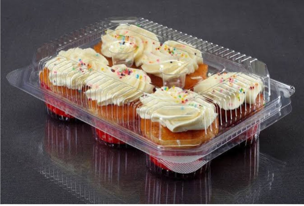 PVC Cupcake box -6 cavity