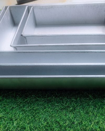 Aluminium Rectangle Brownie Tray 2.5 Inch Height