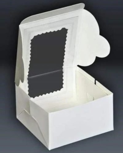 single piece Brownie Box(white) (Pack of 10)